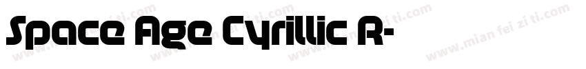 Space Age Cyrillic R字体转换